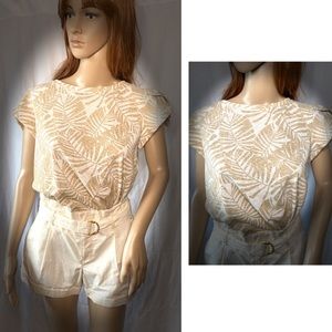 NWT Split Cap Sleeve LOFT Top